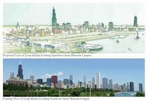 3.6-19-Existing and proposed views of Loop skyline looking northwest